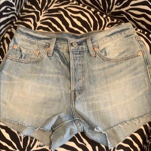 Levi Strauss light blue shorts